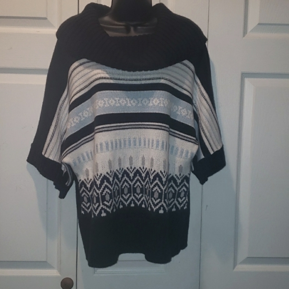 CATO WOMEN'S BATWING SHAWL NECK JUMPER SWEATER